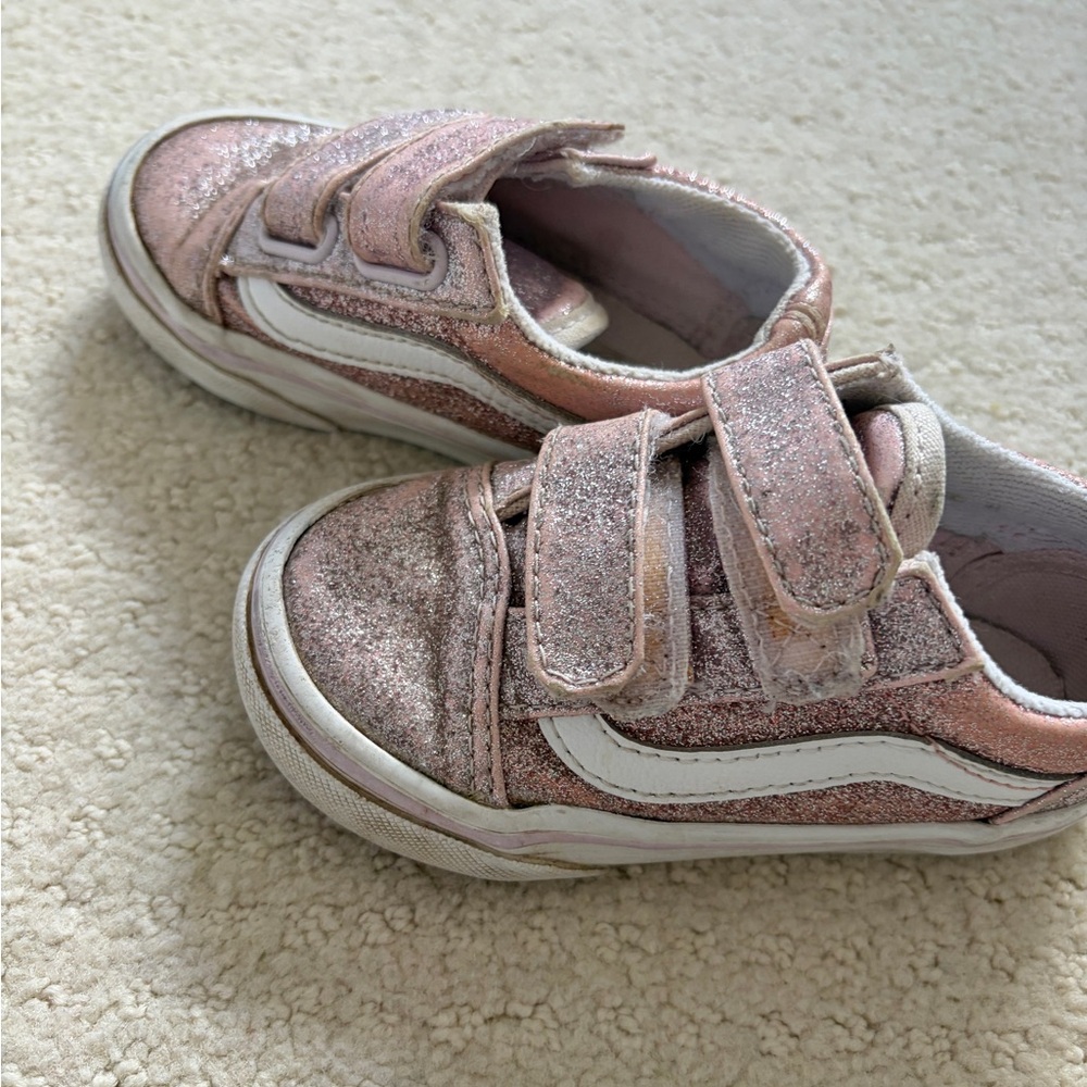 Vans Pink Sparkle Walker Shoes